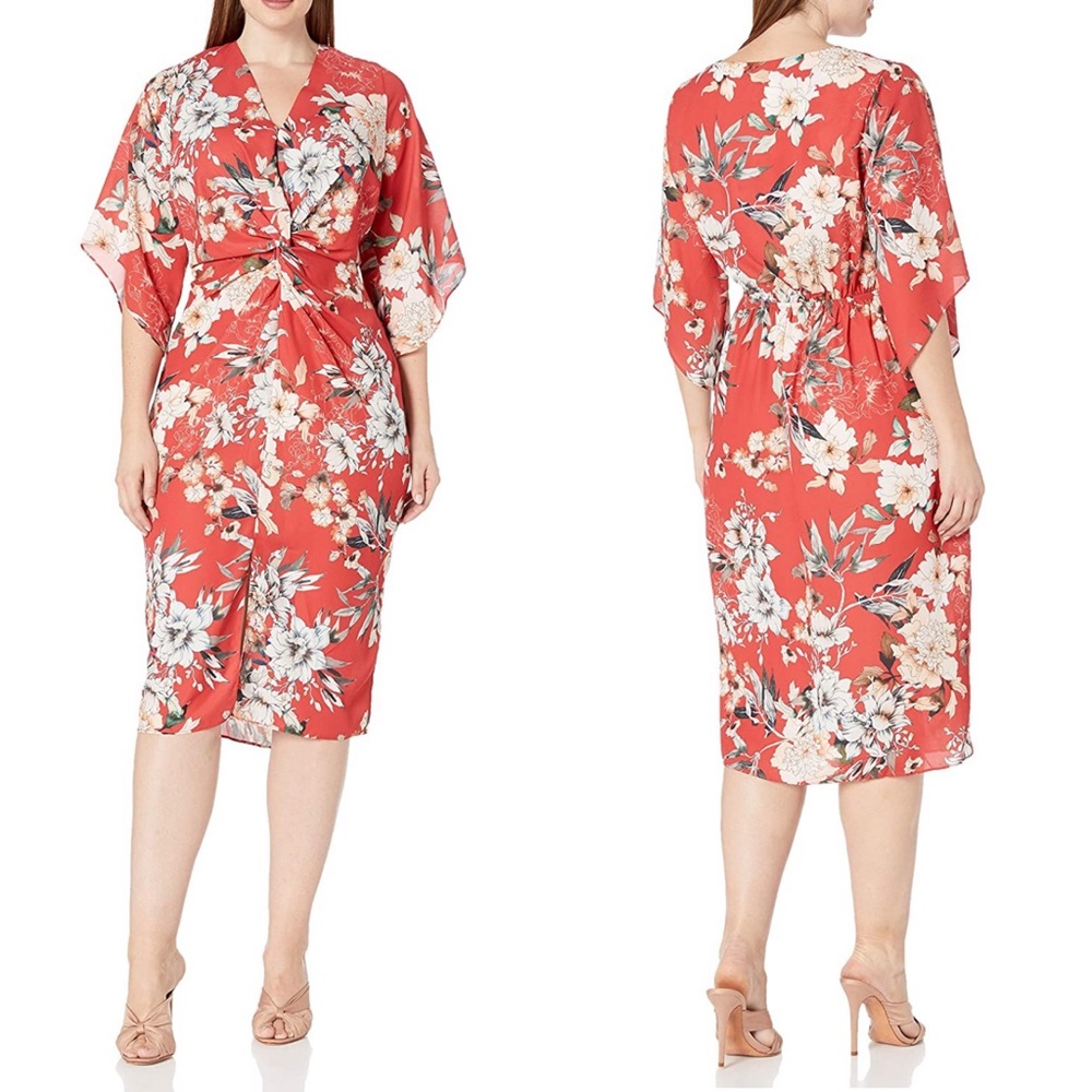 City chic Floral midi dress